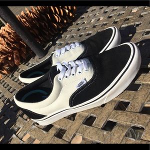 Black and white vans